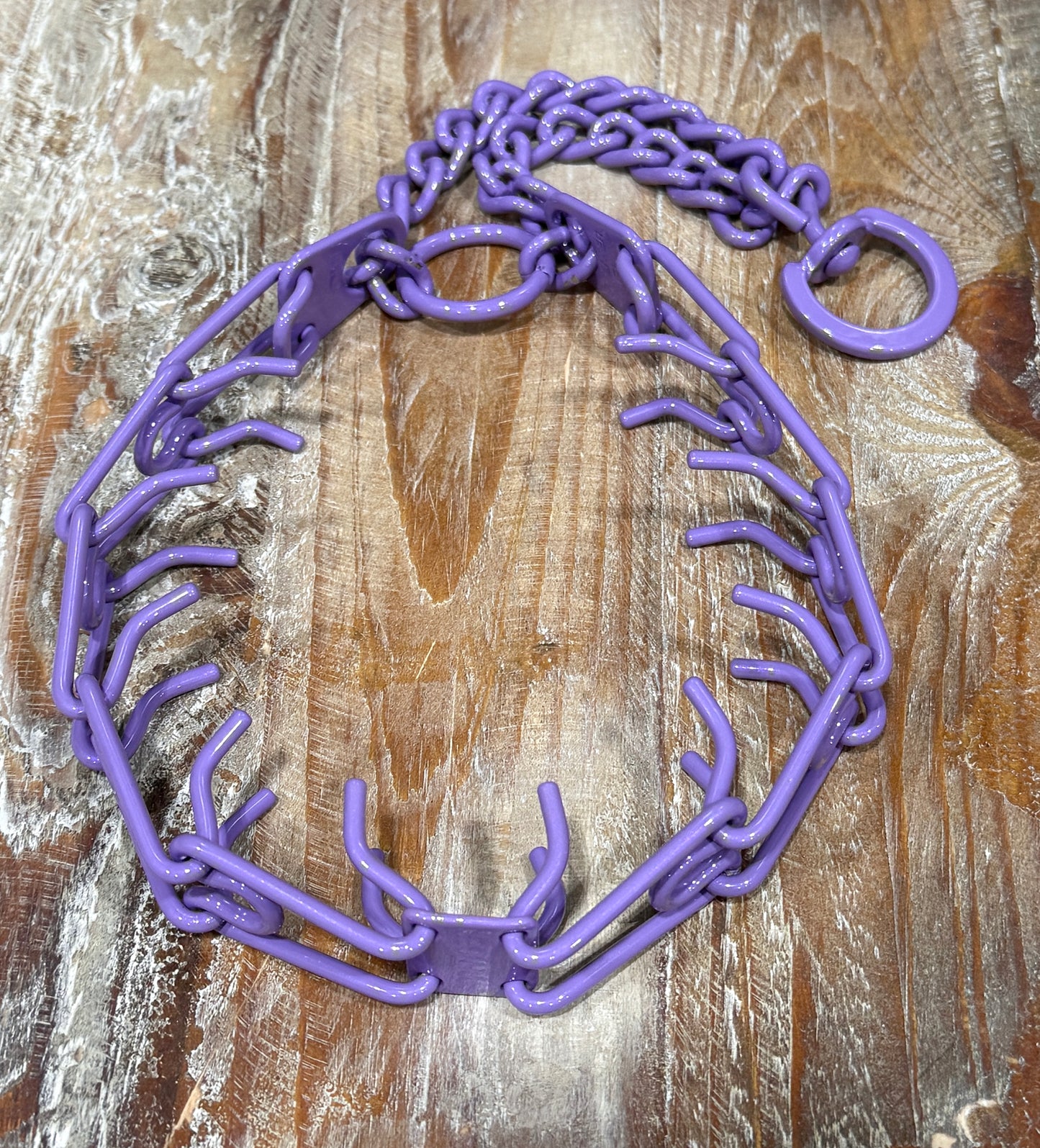 Lavender Custom Powder Coated Herm Sprenger Prong Collar for Dogs