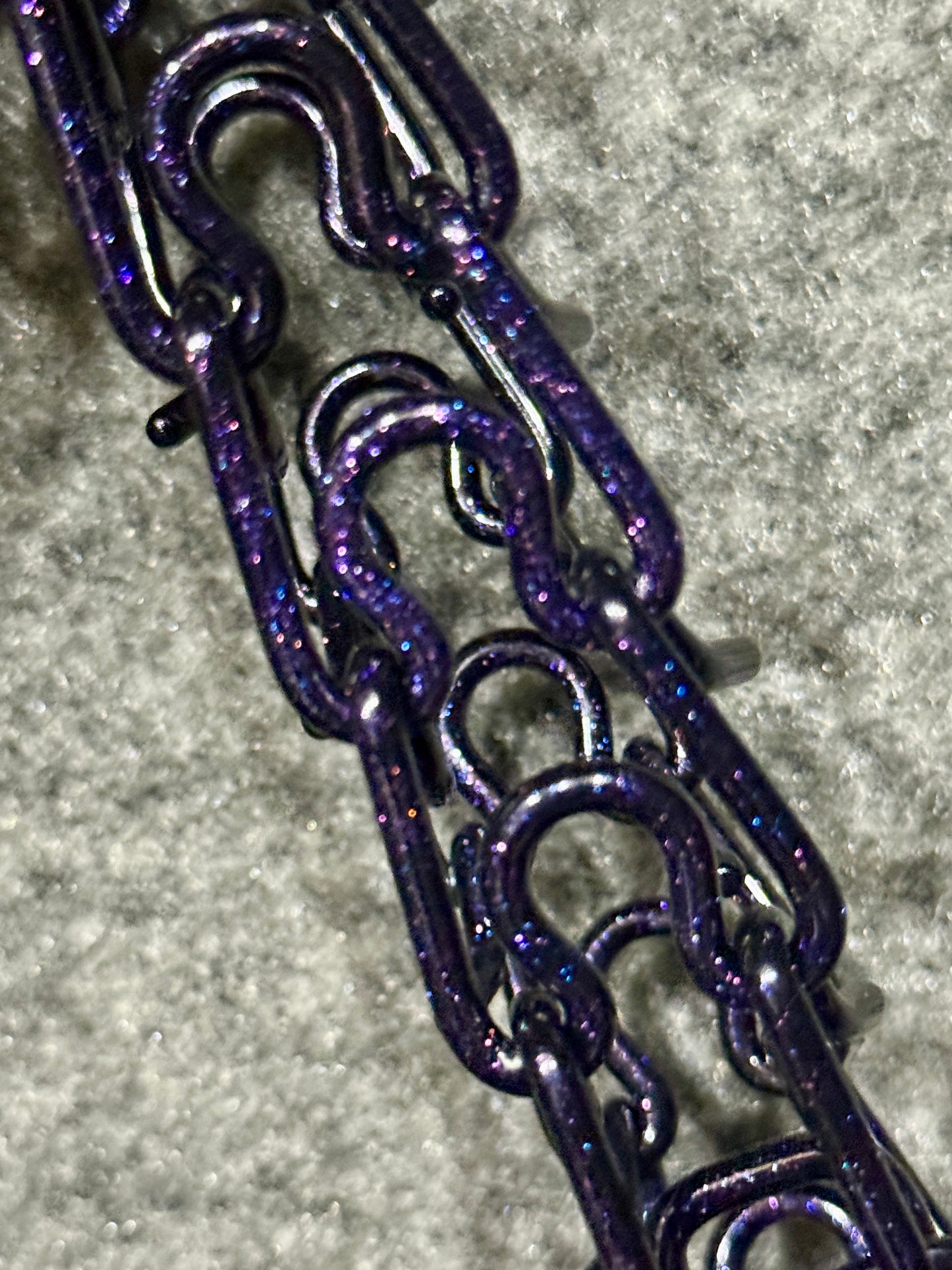 Galactic Shimmer Custom Powder Coated Herm Sprenger Prong Collar for Dogs
