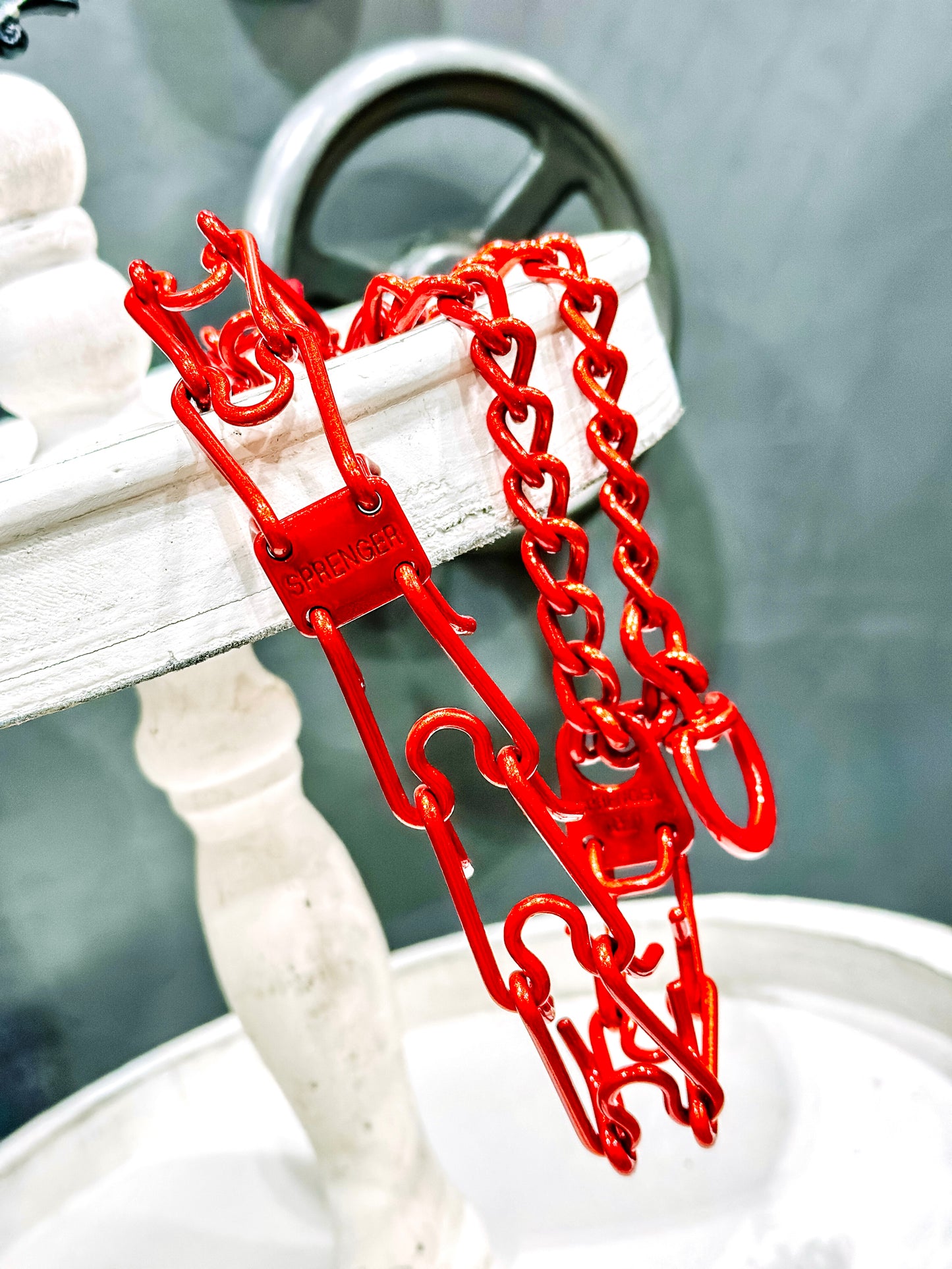 Illusion Red Custom Powder Coated Herm Sprenger Prong Collar for Dogs