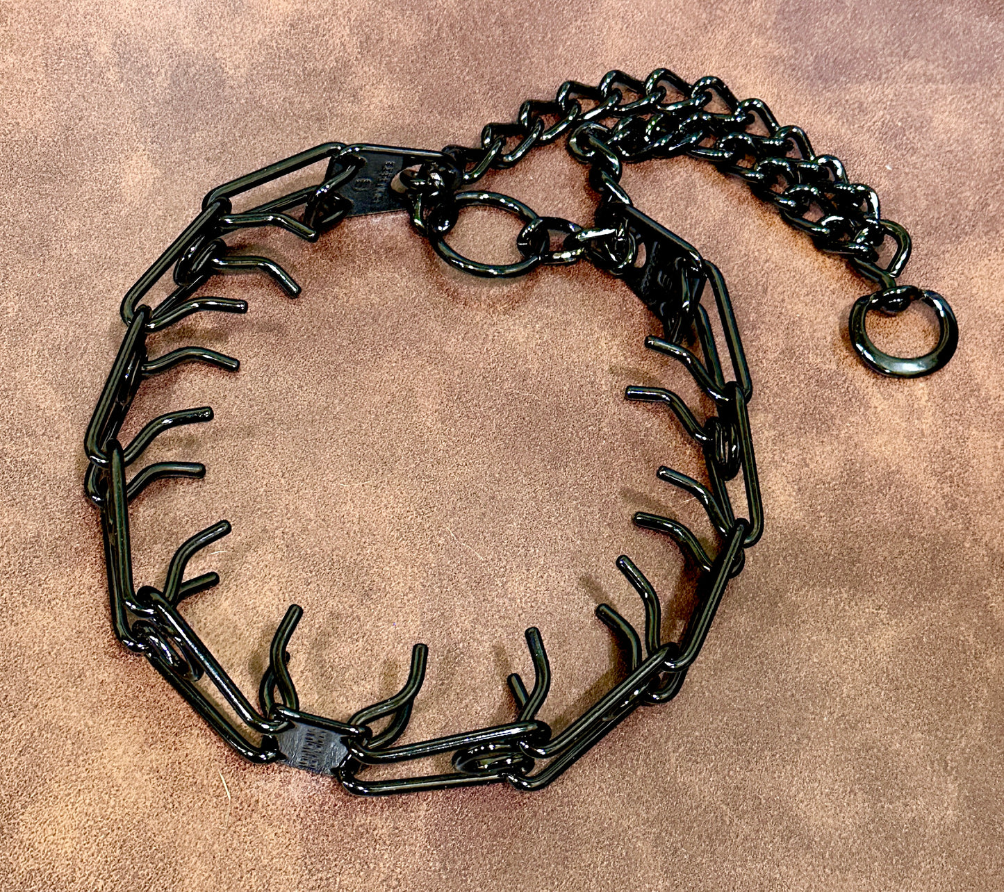 Gloss Black Custom Powder Coated Herm Sprenger Prong Collar for Dogs