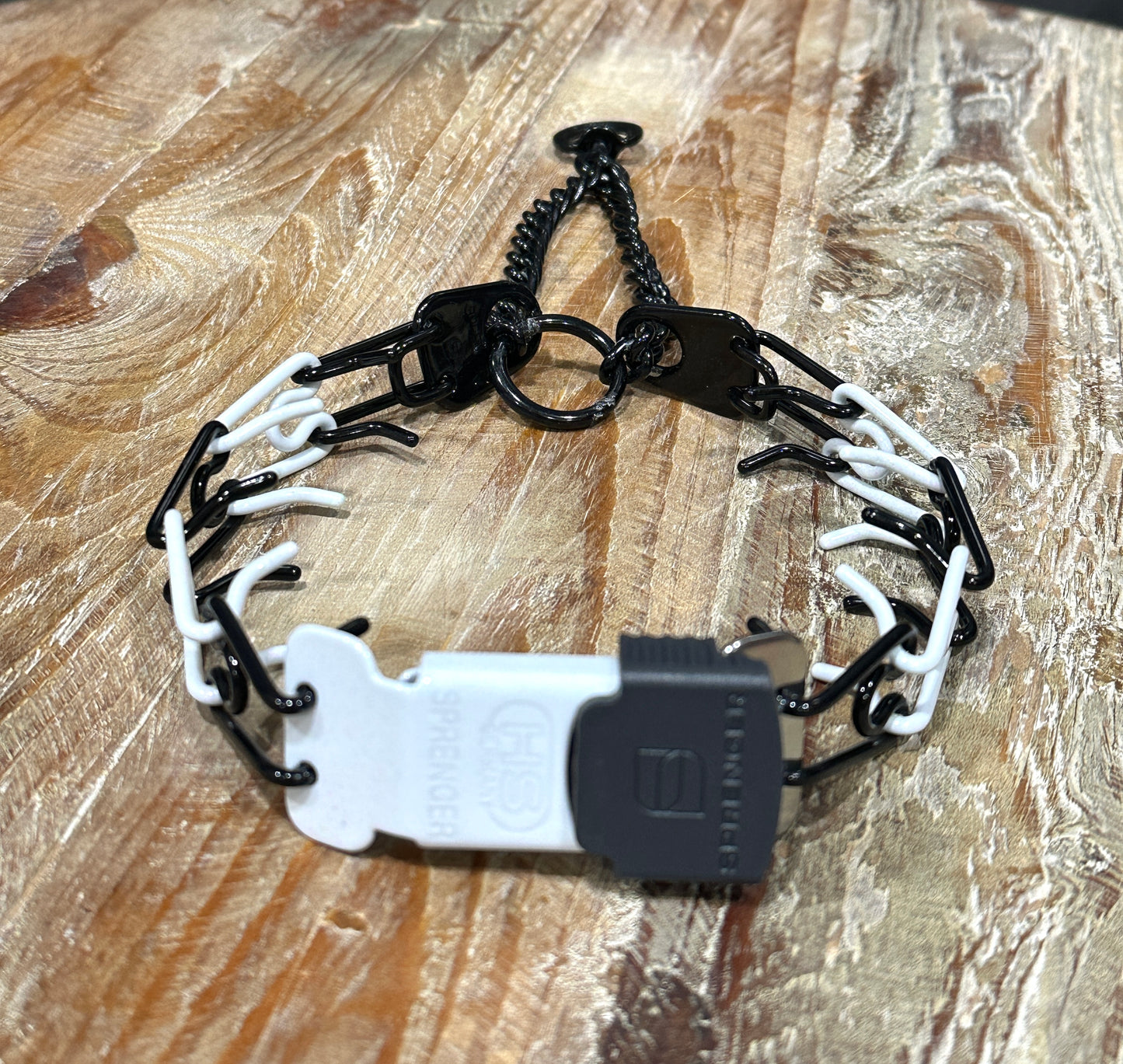 2 Color Custom Powder Coated Herm Sprenger Prong Collar for Dogs with Cliclock Buckle