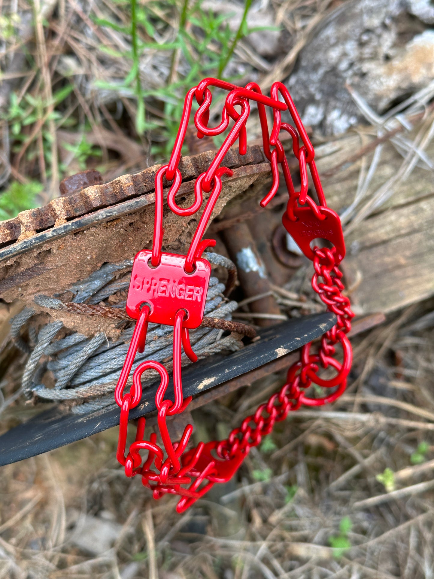 Powder Coated Astatic Red Herm Sprenger Prong Colla
