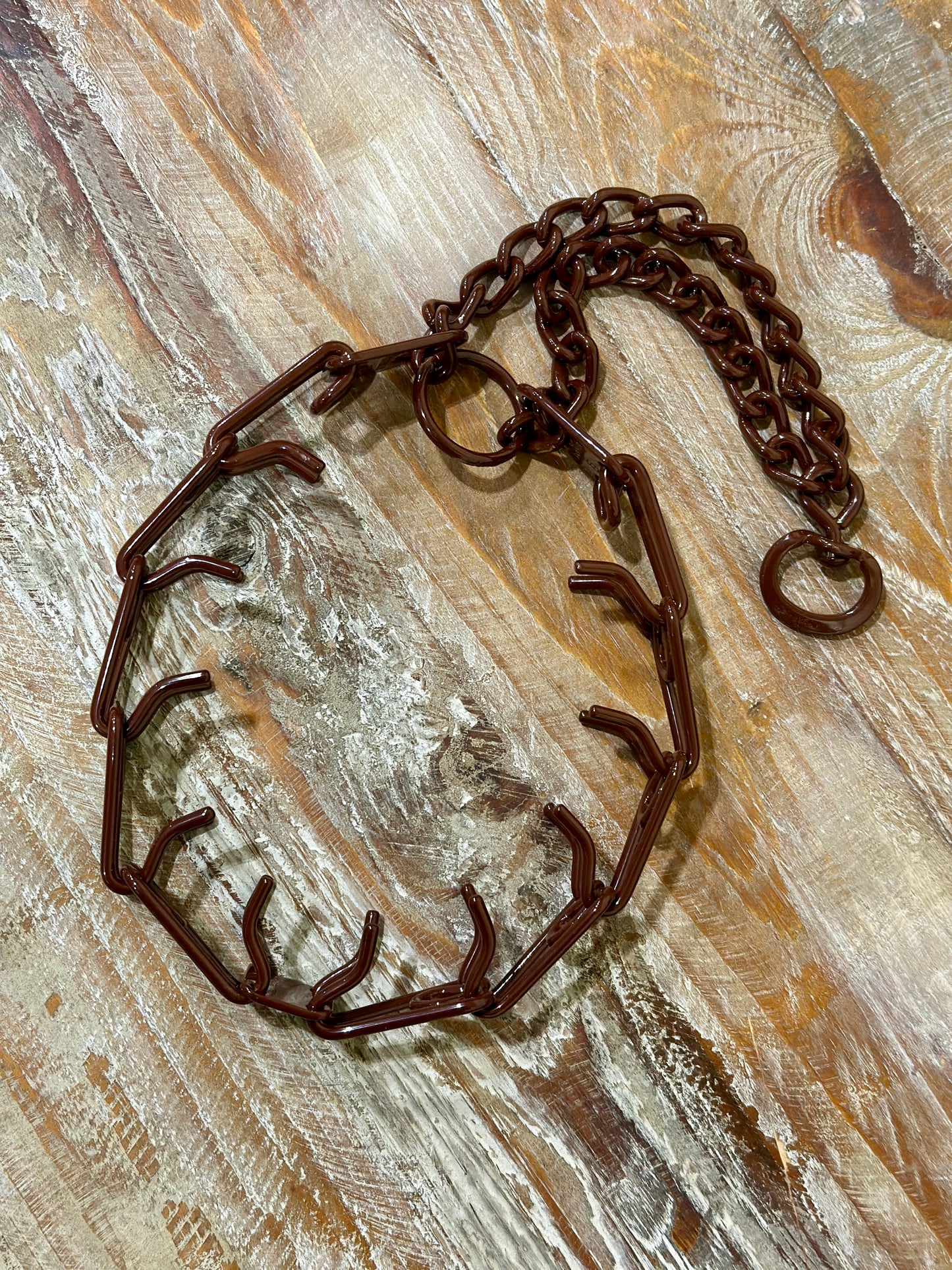 Stout Brown Custom Powder Coated Herm Sprenger Prong Collar for Dogs
