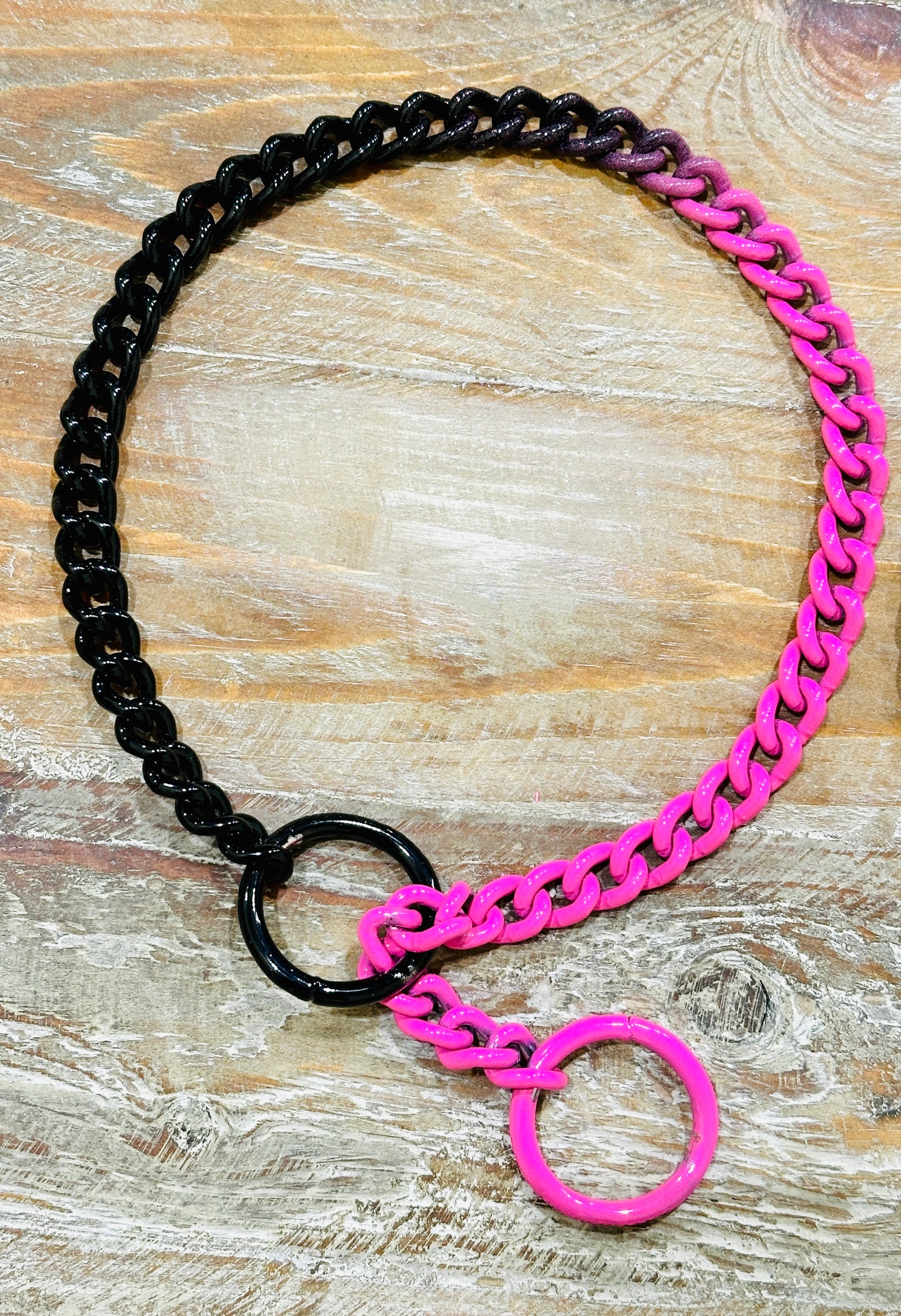 2 Color - 3mm Powder Coated Herm Sprenger Slide Chain/Choke Chain Collar for Dogs