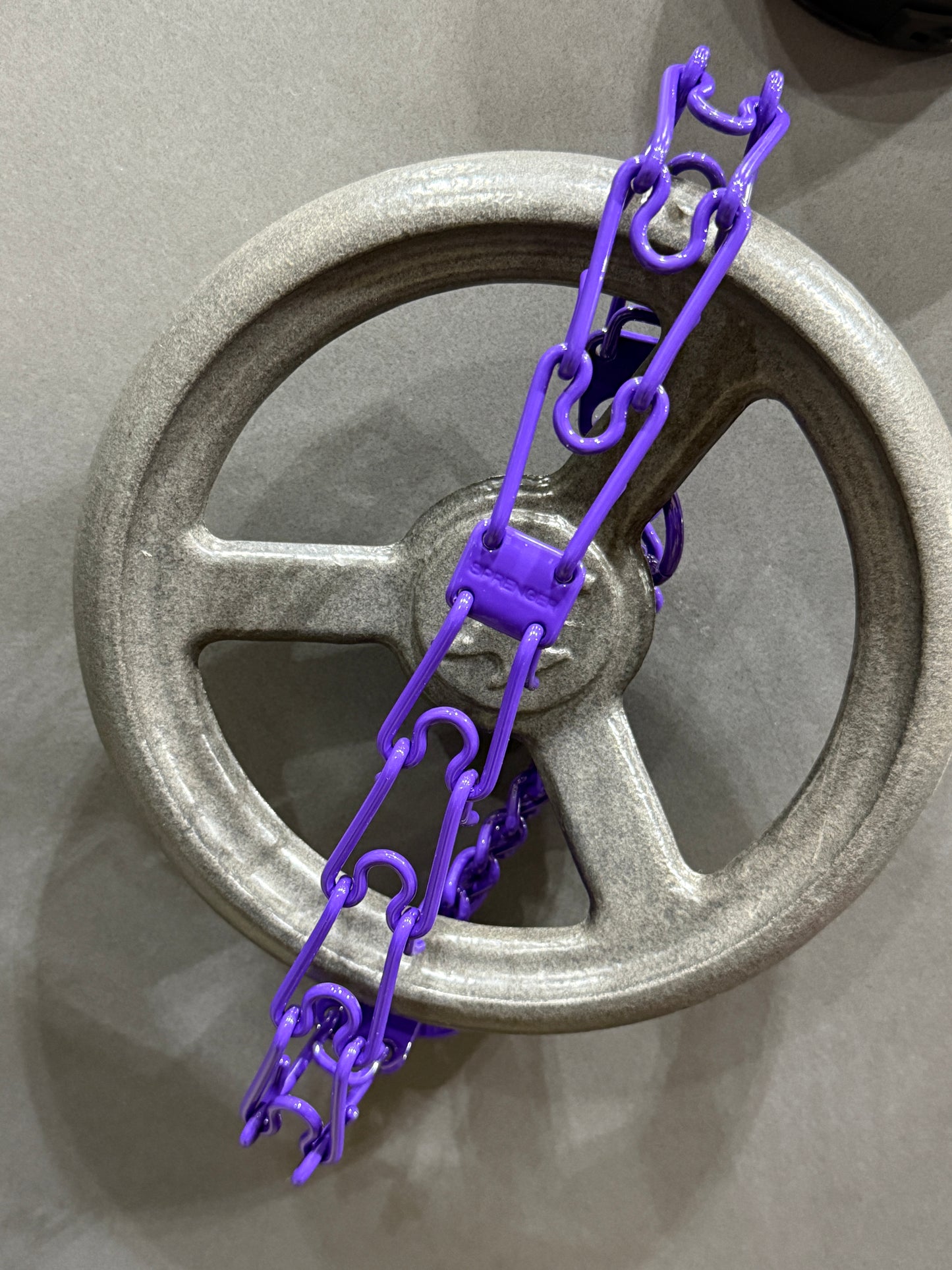 Rich Purple Custom Powder Coated Herm Sprenger Prong Collar for Dogs