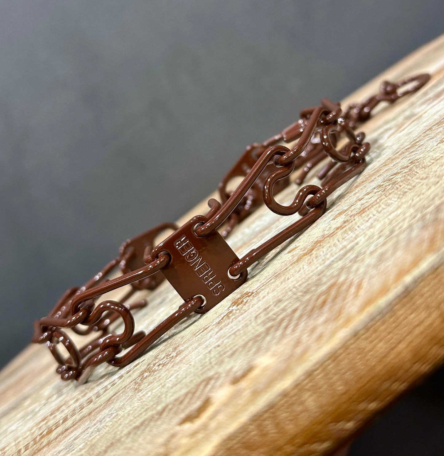 Stout Brown Custom Powder Coated Herm Sprenger Prong Collar for Dogs