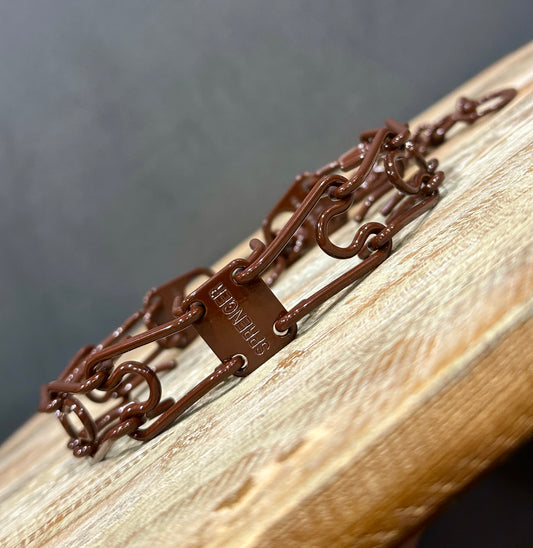 Stout Brown Custom Powder Coated Herm Sprenger Prong Collar for Dogs
