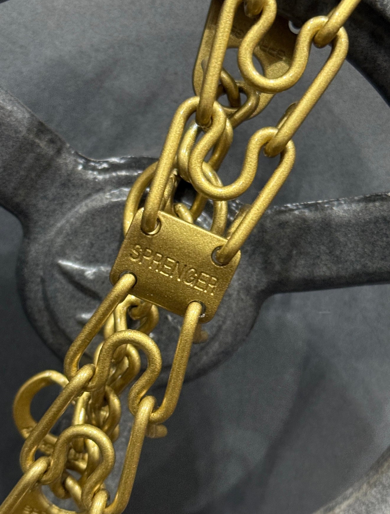 Gold Rush Custom Powder Coated Herm Sprenger Prong Collar for Dogs