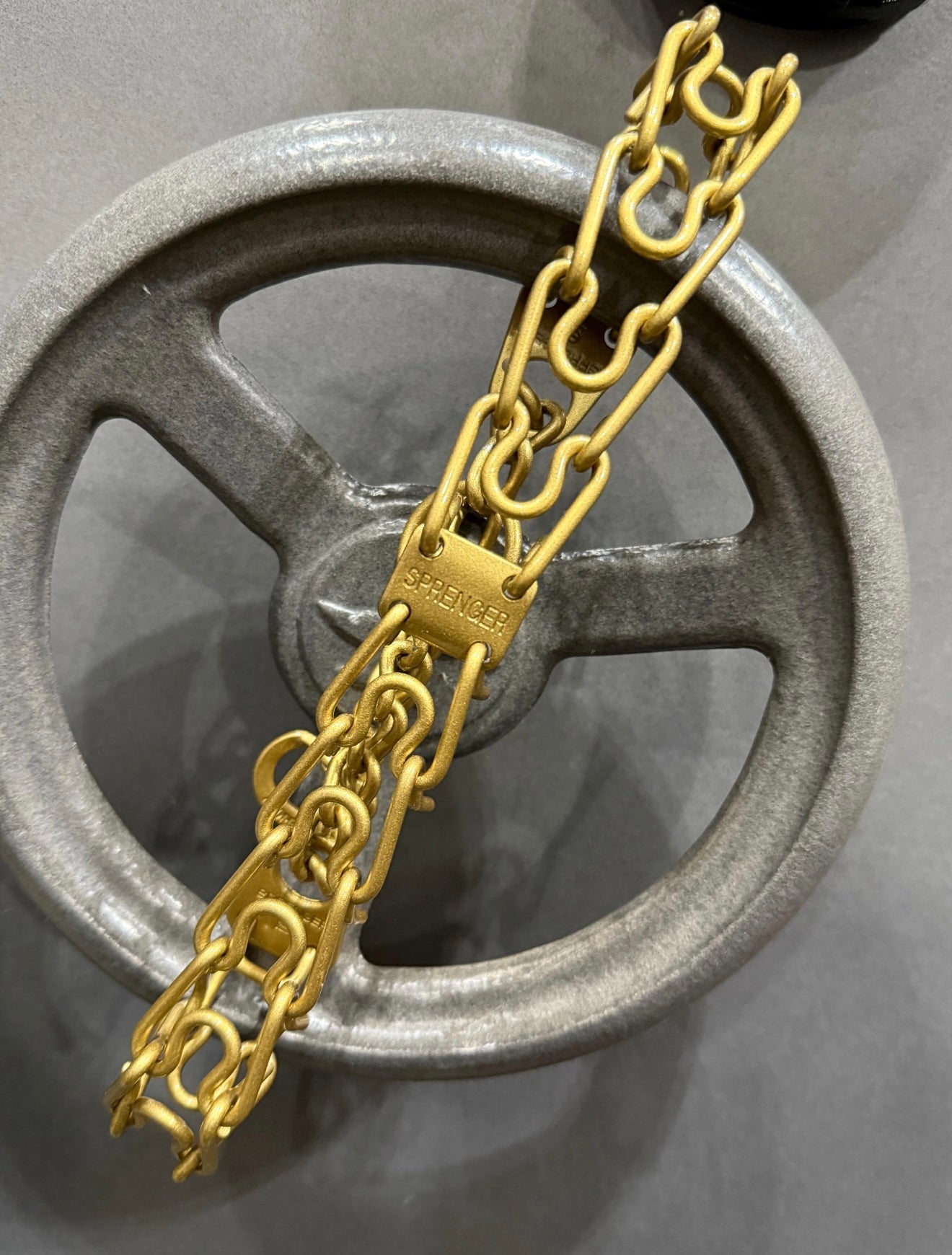 Gold Rush Custom Powder Coated Herm Sprenger Prong Collar for Dogs