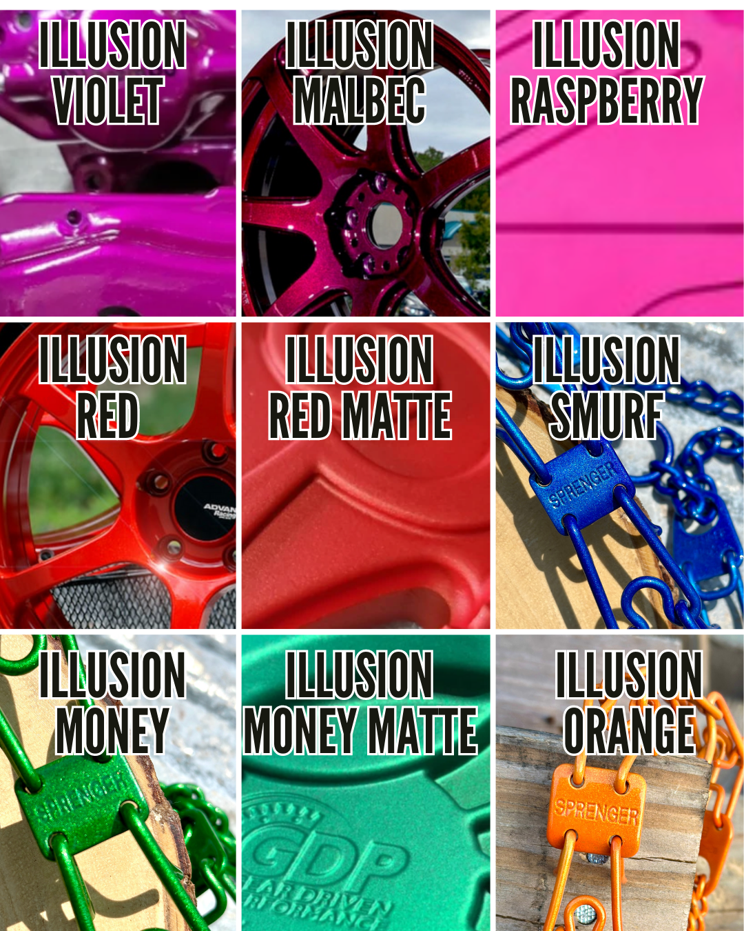 Custom Powder Coated Metal Wire Basket Dog Muzzle (Illusion Colors)