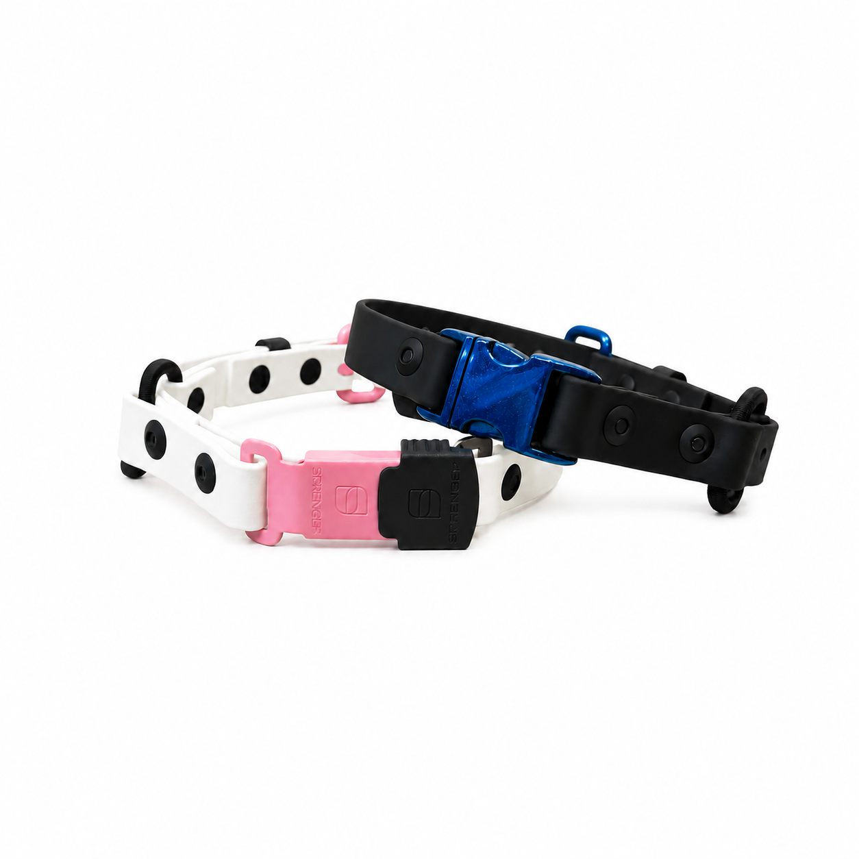 3/4" Biothane E-Collar Strap with Bungee | Powder Coated Hardware | HS ClicLock or Standard Buckle