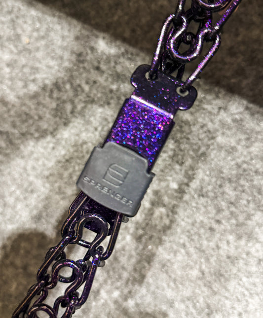 Galactic Shimmer Custom Powder Coated Herm Sprenger Prong Collar for Dogs