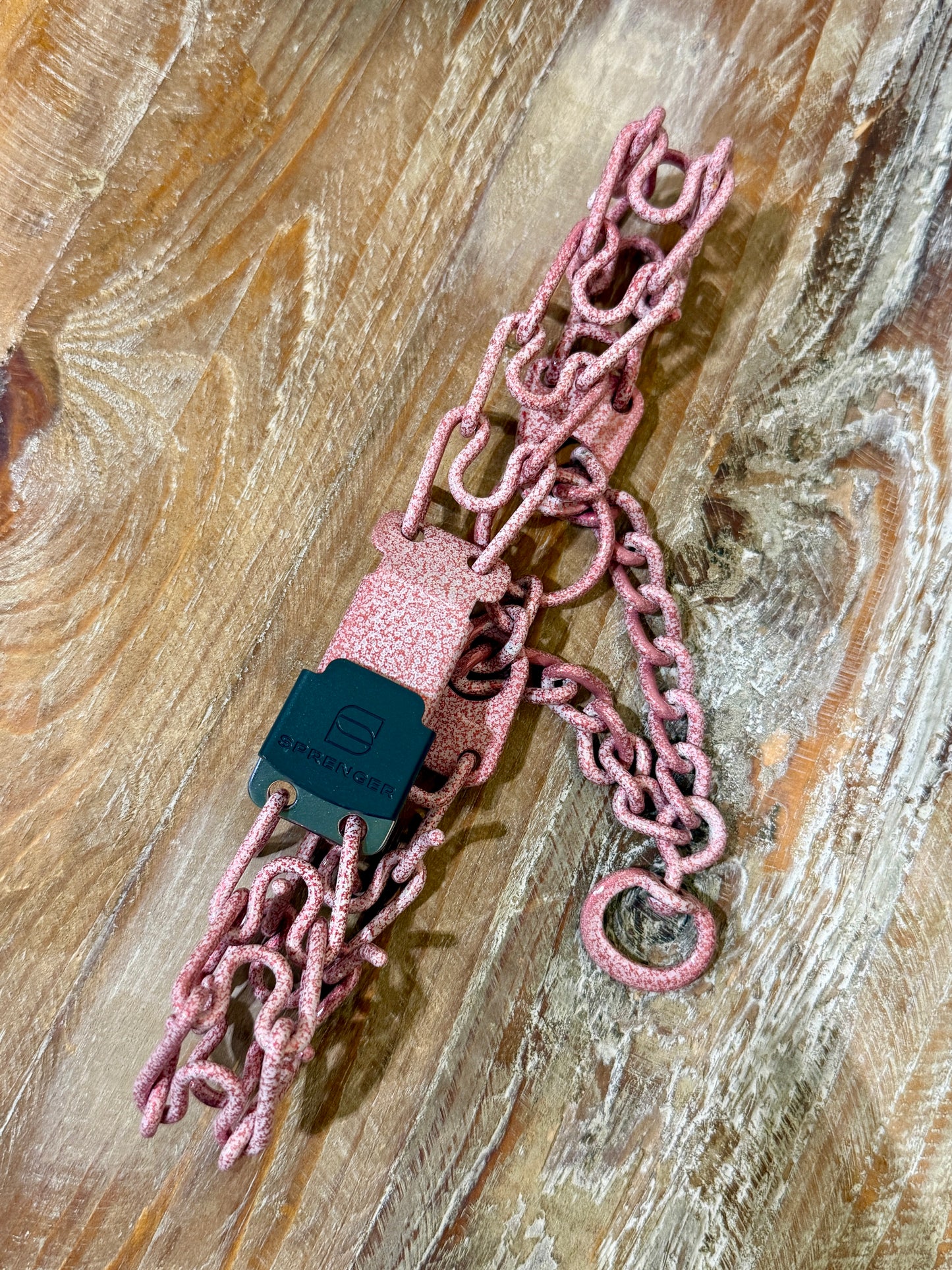 Frozen Ruby Custom Powder Coated Herm Sprenger Prong Collar for Dogs