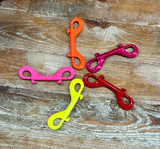 Double End 4in Bolt Snap Hook, Custom Powder Coated Hardware, Dogs, Backup Clip